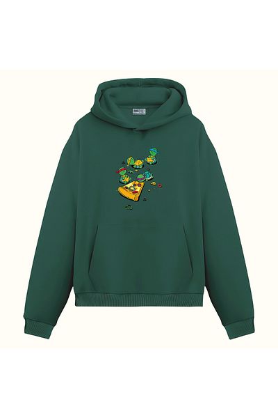 GREENCACTUS Φούτερ με στάμπα Ninja Turtles - 3 κλωστές