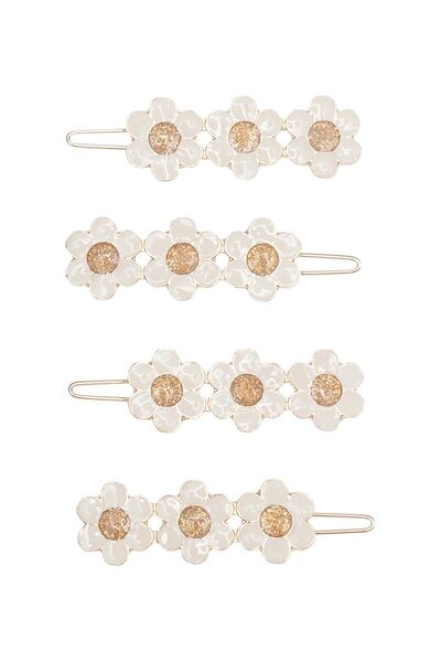 MIMI LULA Mimi & Lula Daisy Enamel Snap Cataramă din 4 piese