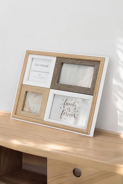 Muyika Design Muyika Ceri 32 X 27cm 4-Piece Wooden Framed Decorative Photo Frame Afç-3227