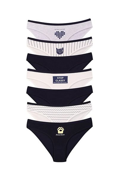 LC Waikiki Συσκευασία 7 εσώρουχα από βαμβακερά Lycra