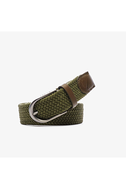 Nautica Erkek Yeşil Örgü Kemer