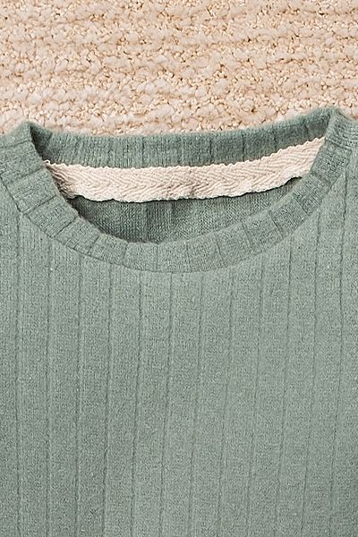 TRENDYOLKIDS 3 részes bordás öltöny menta kislánynak - TKDAW25AU00176