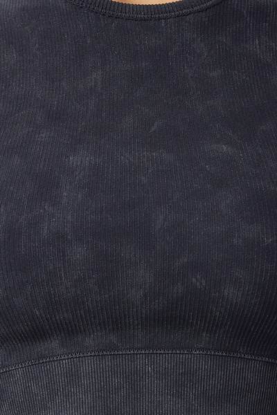 Trendyol Collection Αθλητικό σουτιέν Dark Navy Seamless Corded - Ελαφρύ στήριγμα χωρίς ραφή TWOSS21SS0024