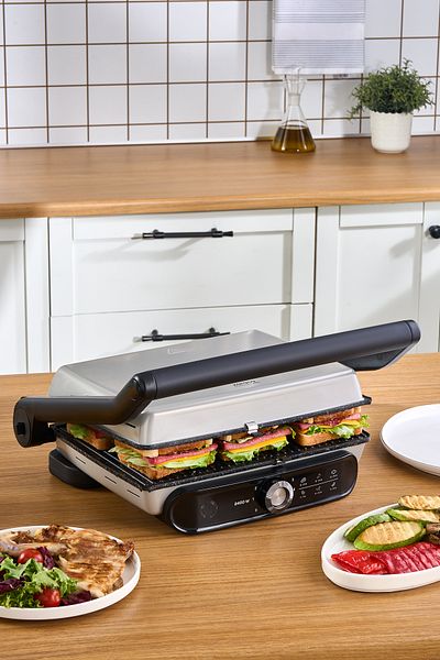Karaca Gastro Grill Pro 2400W Grill and Toaster Mulberry