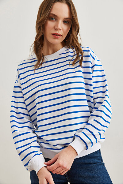 Olalook Λευκό Saks Blue Soft φούτερ - SWT- 19000457