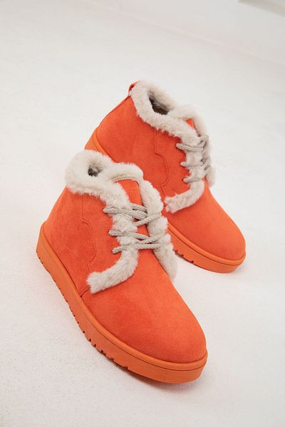 SOHO Damenstiefel aus Wildleder in Orange – Modell 19853