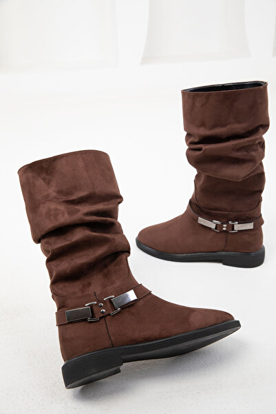 SOHO Női velúr barna csizma - 20075-ös modell