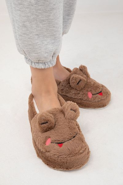 SOHO Nerzfarbene Heimstiefel für Damen 19892