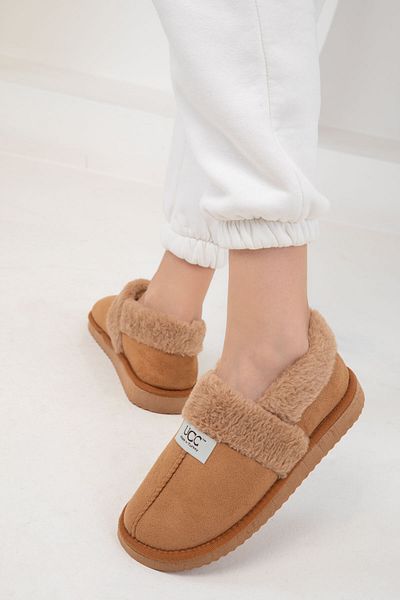SOHO Hellbraune Heimstiefel für Damen 20073