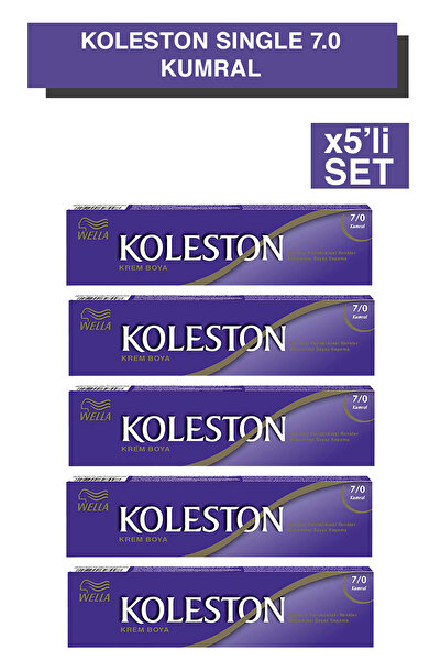 Wella Koleston Single Tüp Boya 7/0 Kumral x5'li Set