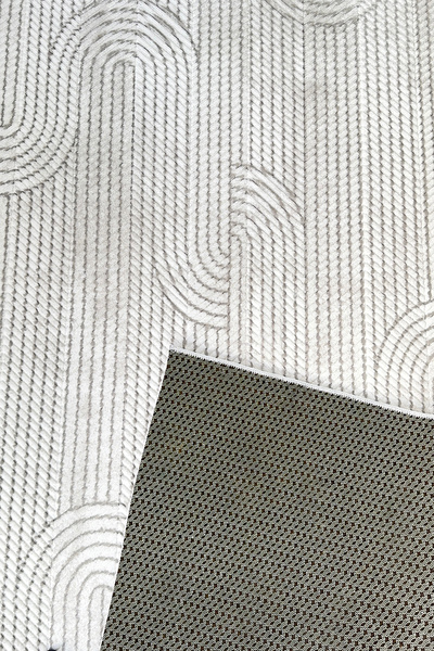 ALgorand Home Αντιολισθητικό χαλάκι με ανάγλυφη επιφάνεια για σαλόνι, διάδρομο, κουζίνα, κρεμ πατάκι