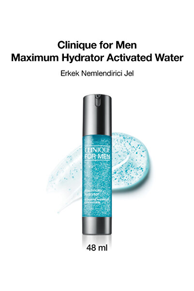 Clinique For Men™ Maximum Hydrator Activated Water - Ultra Hafif, Su Bazlı Jel Nemlendirici 48ml