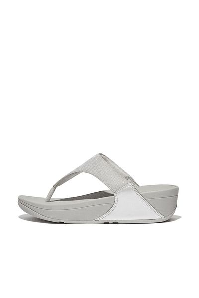 Fitflop صندل لولو شيمرلوكس من الأمام - فضي
