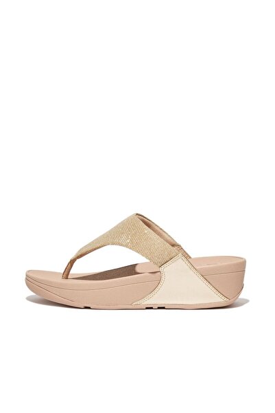 Fitflop Lulu Shimmerlux Toe-Post Sandals - Platino