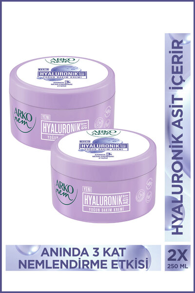 Arko Nem Yoğun Bakım Kremi Hyaluronik Asit 2x250 Ml