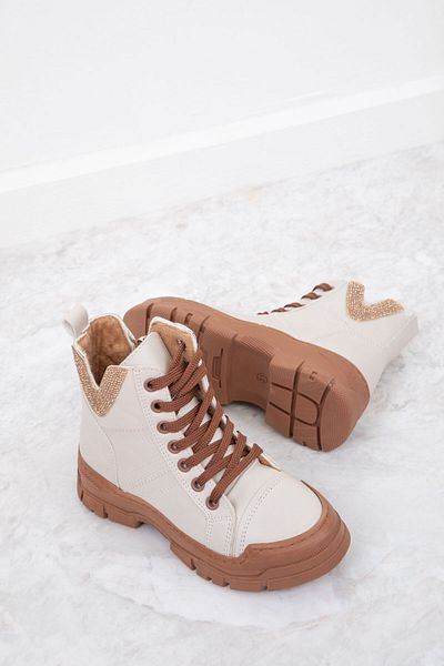 SOHO Beige-braune Kinderstiefel und Stiefeletten 20102