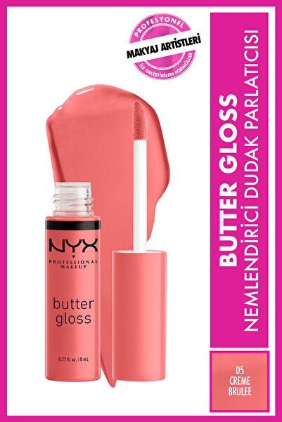NYX Professional Makeup Dudak Parlatıcısı - Butter Gloss Crème Brulée 15 g