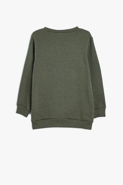 Koton Kids Khaki chlapecká mikina 5Wkb10222Tk