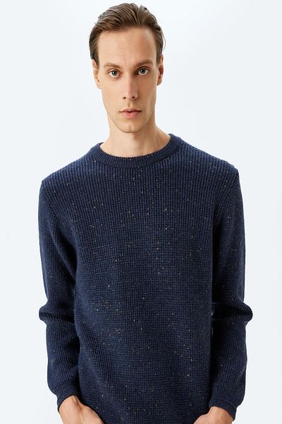 Koton Ανδρικό πουλόβερ Navy Blue - 5WAM70150HT