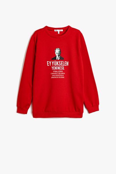 Koton Rotes Sweatshirt für Jungen 5WKB10476TK
