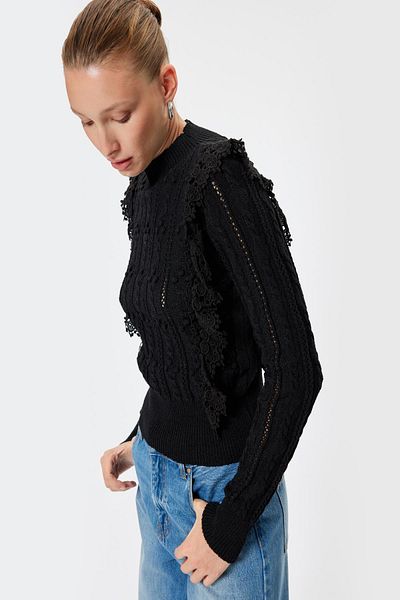 Koton Pulover negru de damă - 5WAK90221HT
