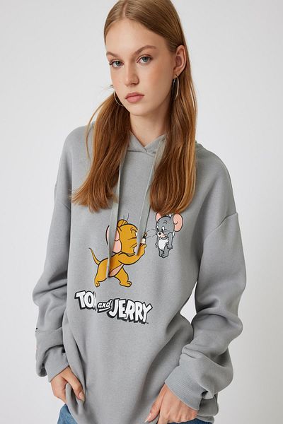 Koton Gray Women's Sweatshirt 5Wal10011Ik