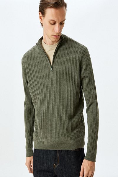 Koton Khaki-Pullover für Herren – 5WAM70019HT