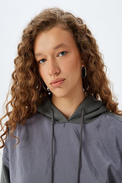 Koton Anthracite Women's Sweatshirt 5Wal10191Ik