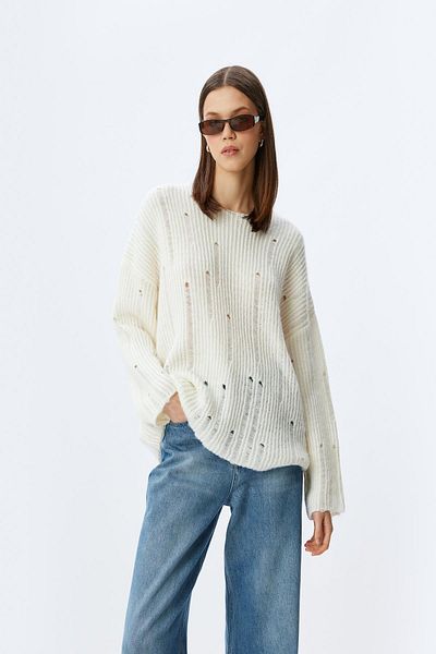 Koton 5Wal90106Ht Model Ecru Women's Sweater