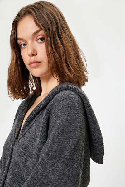 Koton 5Wal90017It Model Anthracite Women's Cardigan