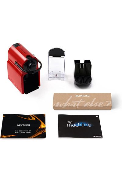 Nespresso  Inissia coffee machine by Nespresso, Red - UAE Version