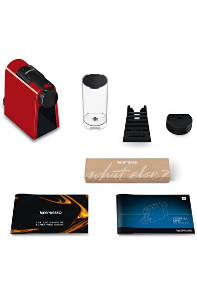 Nespresso Essenza Mini coffee machine by Nespresso, Red - UAE Version