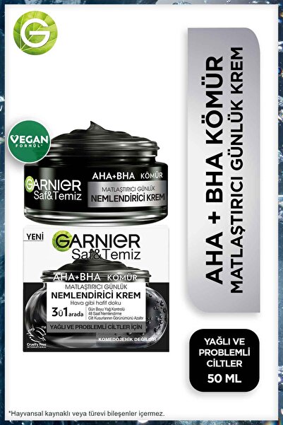 Garnier Saf Ve Temiz Kömür Matlaştırıcı Günlük Nemlendirici Krem 50ml
