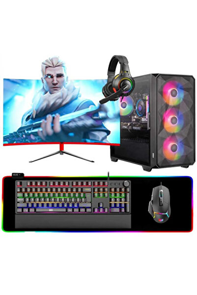 DRAGOS DRx6836 i5 11400F 32GB Ram 1TB NVMe RTX3050 23.6 165Hz Curved Oyuncu Masaüstü Bilgisayarı