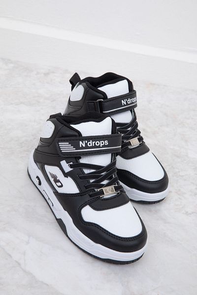 SOHO Schwarz-weißer Kinder-Sneaker 20096