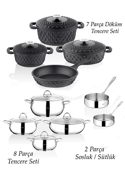 Taç Cast Cover Prime 17 Piece Dowry Set