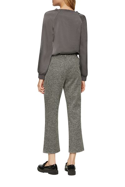 s.Oliver Jaquard Crop Top s vysokým pasem - rozšířené nohy