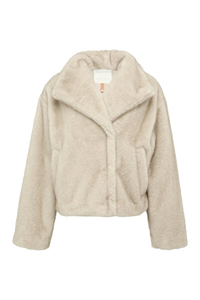 QS by s.Oliver Fur Look Outdoor Oversized Jacket