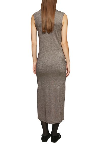 QS by s.Oliver Long, Sleeveless Dress with Glitter Effect