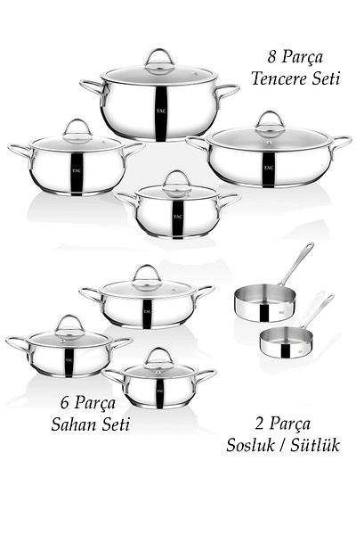 Taç Steelart 16 Piece Steel Dowry Set