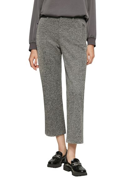 s.Oliver Jaquard Crop Top s vysokým pasem - rozšířené nohy