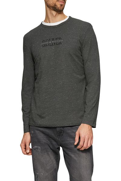 s.Oliver Τζέρσεϊ Casual Crew-Neck με τυπωμένο λογότυπο