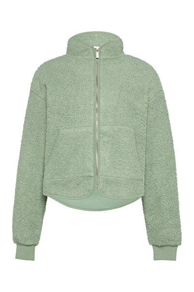 QS by s.Oliver Měkká plyšová mikina se zipem s výstřihem na zip – ležérní a hřejivá uvnitř