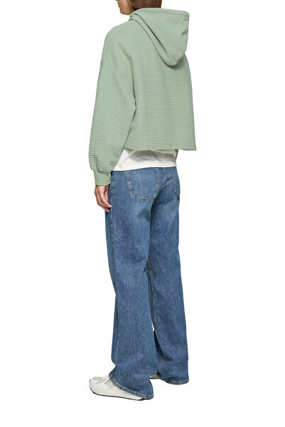 QS by s.Oliver Casual Hooded Soft Material Crew Neck Sweatshirt