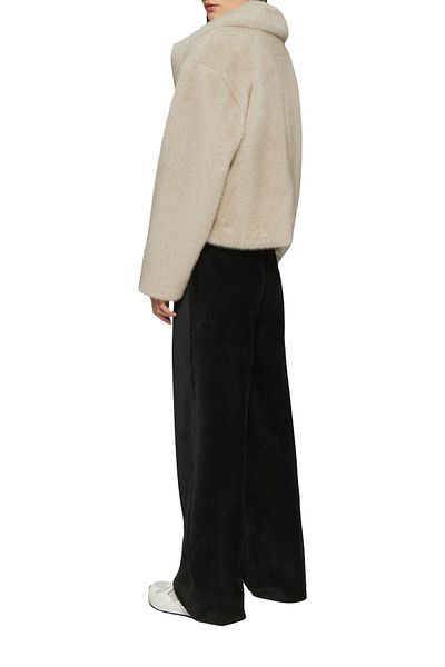 QS by s.Oliver Fur Look Outdoor Oversized Jacket