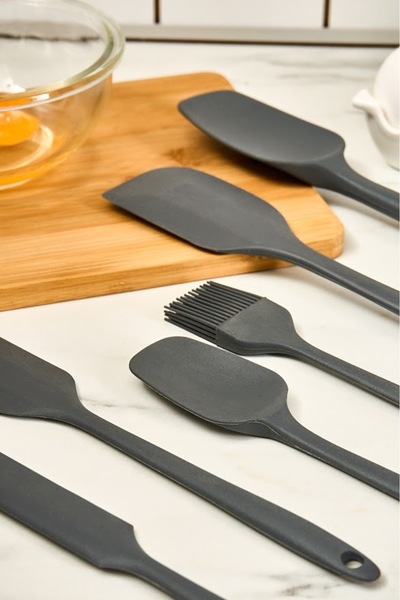 Karaca Anthracite Lively 6 Piece Silicone Serving Set