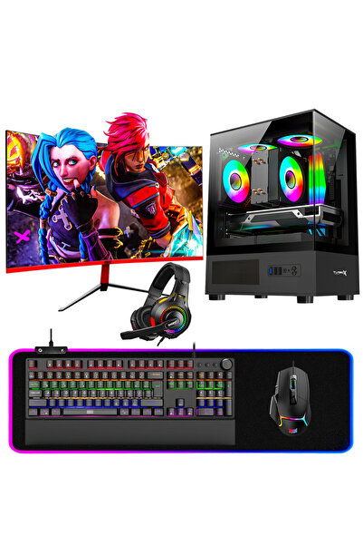 DRAGOS DRx6872 Ryzen 5 5600 16GB Ram 512GB NVMe RTX3050 23.6 165Hz Curved Oyuncu Masaüstü Bilgisayar