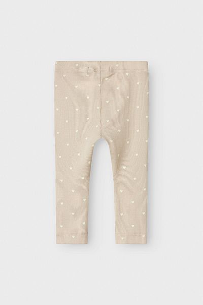Lil' Atelier Weiße Leggings für Mädchen