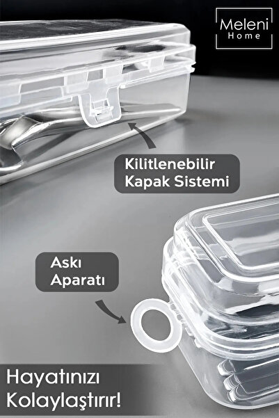 Meleni Home Set of 3 Cutlery Storage Box - Dowry Organizer Organizer Storage Container