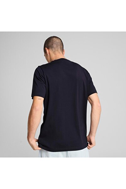 Puma تي شيرت بشعار صغير جديد من ESS - دينم